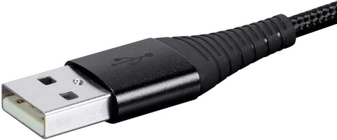 Monoprice USB C to USB A 2.0 Cable - Durable, Kevlar-Reinforced Nylon-Braid, Fast Charge for Samsung Galaxy S10/ Note 8, LG V20, 6 Feet, Black - A...