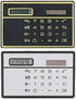 8 Digit Silver and Black Ultra Thin Solar Power Calculator with Touch Screen Credit Card Design Portable Mini Calculator for Business School Basic...