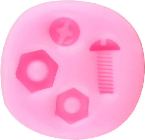 Hand Tools Silicone Mold Construction Tools Fondant Molds Screw Nut Candy Molds For Cake Decorating Cupcake Topper Chocolate Gum Paste Polymer Cla...