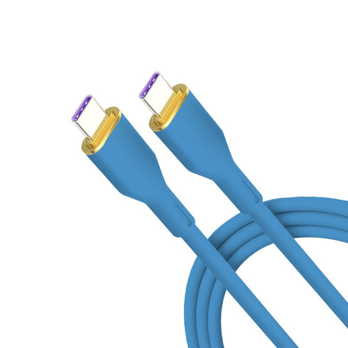 100W Type C Fast Charging Cable, 3.3ft USB C to USB C Charger Cable (Blue)......