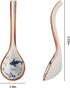 Asian Soup Spoon Ceramic Ramen Spoons Korean Spoons Porcelain Japanese Soup Spoon for Ramen Noodles Pho Miso Dumpling 4pcs (Style 1)...