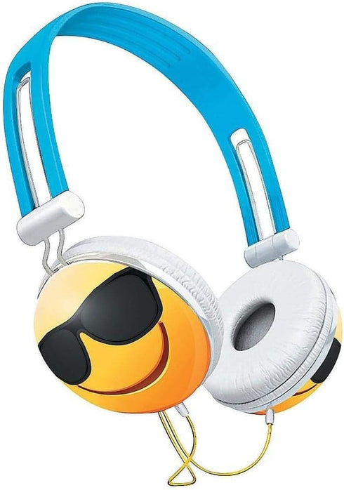 Vibe Noise Reducing Overhead Stereo Headphones-Smile-Cool...