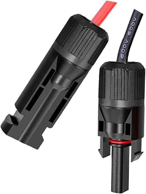 Anderson Connector,10AWG 2ft Anderson Adapter Power Pole Port,Male and Female Solar Extension Cable Connector Kits for Portable Solar Generator Po...
