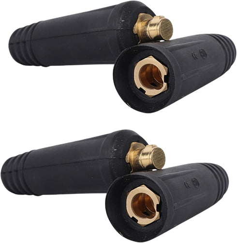 Welding Cable Joint Quick Connector Pair DINSE-Style 100Amp-200Amp (#6-#4) 10-25 SQ-MM 2-Set...