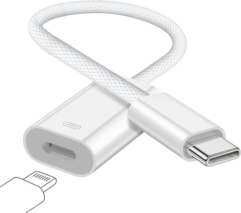 USB C to Lightning Audio Adapter Cable USB Type C Male to Lightning Female Headphones Converter Compatible with iPad Pro 2020/2021, Galaxy S23 S22...