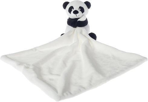 Apricot Lamb Stuffed Animals Security Blanket Panda Infant Nursery Character Blanket Luxury Snuggler Plush (White Panda, 10 Inches)...