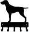 GSP German Shorthaired Pointer Key Holder Dog Leash Hanger for Wall - Large 9 inch Wide with 5 Hooks - Made in USA...