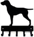 GSP German Shorthaired Pointer Key Holder Dog Leash Hanger for Wall - Large 9 inch Wide with 5 Hooks - Made in USA...