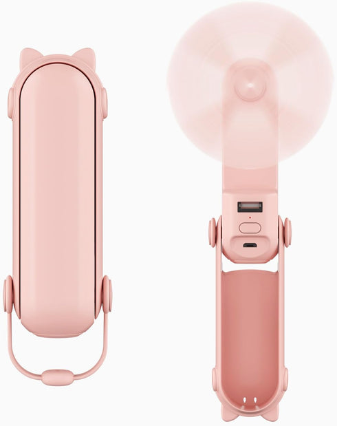 LifePlus Air Cooler 3 IN 1 Handheld Fan Personal Fan Small Pocket Fan Portable Desk Fan Speed Adjustable Flashlight...