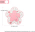 Sakura Coffee Cup Mat Kawaii Coaster 2PCS Cute Cherry Blossom PVC Home Tea Mug Pink Flower Pattern Anti-Skid Pot Bowl Pad Placemat for Desk Drink ...