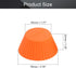 Utoolmart Silicone Baking Cups, Orange Reusable Silicone Baking Cups, Non-stick Cake Molds Set for Party Halloween Christmas Bakery Molds Supplies...