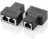 RJ45 Splitter Connectors Adapter 1 to 2 Ethernet Coupler Double Socket HUB Interface Contact Modular Plug Connect Network LAN Internet Cat5 Cat62 ...