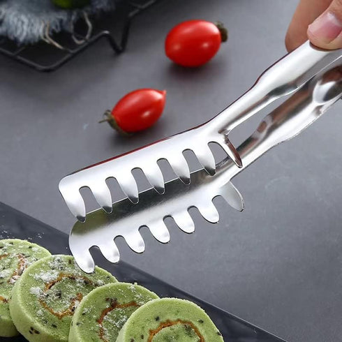 2 Pieces Spaghetti Spoon Set, Pasta Fork, Pasta Spoon, Spaghetti Sever, Pasta Tongs, Durable Stainless Steel Pasta Server and Tongs, Heat Resistan...