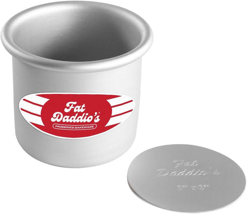 Fat Daddio's Round Cheesecake Pan, 3 x 3 Inch, Silver...