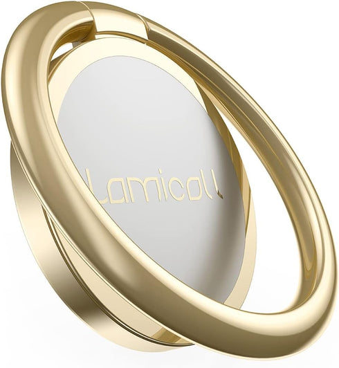 Phone Ring Holder, Lamicall Finger Ring Stand : Universal Cell Phone Cradle Kickstand Compatible with iPhone 13 12 11 Pro Xs Max XR X 8 7 6 6s Plu...