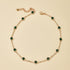 Bohemian Green Crystal Choker Necklace Tiny Emerald Station Chain Necklace Dainty Satellite Necklace Gorgeous Wedding Jewelry Gift for Women Teens...
