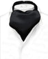 Vesuvio Napoli ASCOT Solid BLACK Color Cravat Men's Neck Tie...