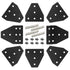 10pcs 2020 Extrusion T Plate Joining Corner Bracket Connector T Slot Hardware 8020 V Slot Aluminum Extrusion Accessories with T Nuts and Screws fo...