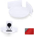 BRAINWAVZ Mini Circular Corner Shelf Mount for Security Cameras, Baby Monitors, Speakers, Plants & More, Universal Holder, Strong Adheasive, No Me...