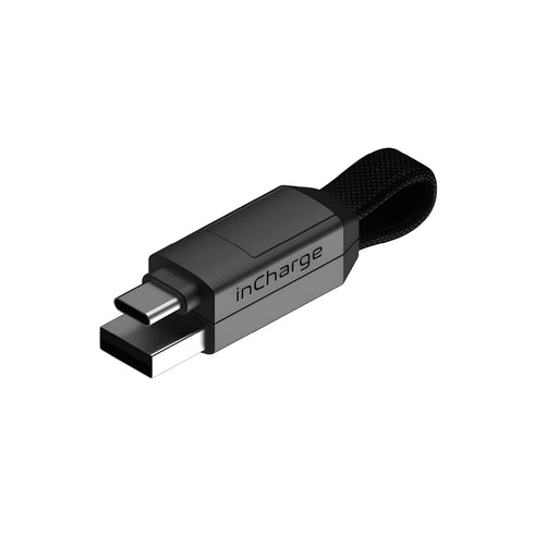 Rolling Square inCharge 6 - Keychain USB C Charger Cable, Lightning Cable and Micro-USB for Smartphone, Universal Cable Charger 6 in 1, USB Plug, ...