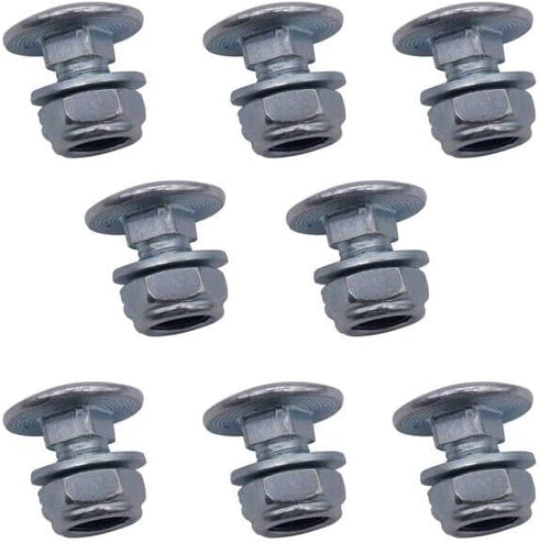 8 Packs 304 Stainless Steel Snowblower Skid Shoe Mounting Bolts Accessories Kit (5/16-18) 3/4" 784-5580...