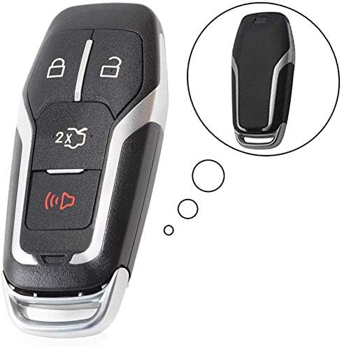 4 Buttons Replacement Remote Control Key Shell Case Fob Cover For Edge Explorer Fusion Mustang FCC ID: M3N-A2C31243300...