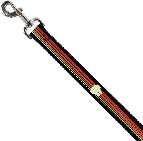 Star Wars Pet Leash, Dog Leash, Star Wars Millennium Falcon Stripe Black/Multi Color, 4 Feet Long 1.0 Inch Wide...