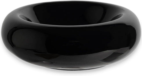 6.1 Inch Cat Bowls, 7 oz Ceramic Cat Food Bowl, Whisker Fatigue Relief Cat Bowl, Anti-Vomiting, Protect Spine, Perfect for Indoor Cats(Black)...