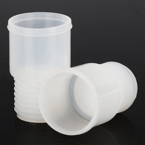 stonylab Silicone Stopper with Thread, 24# Natural Silicone Septum Stopper Fit for 24/40, 24/29 Outer Joint Lab Glassware, Sleeve Type, Pack of 10...