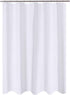 N&Y HOME Fabric Shower Curtain Liner 60 x 72 inches Bath Stall Size, Hotel Quality, Washable, Water Repellent, White Bathroom Curtains with Gromme...