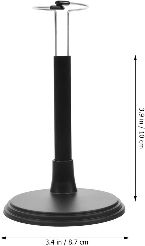 Kisangel Action Figure Display 2pcs Black Doll Stand Action Figure Stand Adjustable Doll Stand Model for Support Bracket Dolls Action Figure Stand...