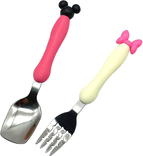 Children Spoon Fork Set Baby Feeding Spoon Stainless Steel Kids Eating Utensils Toddler Baby Flatware Accessories...