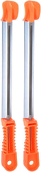 2pcs Chainsaw File, 11/64" (4.5mm) Round Rasp Chrome Steel Double Cut with Sharpening Guide Handle...