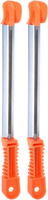 2pcs Chainsaw File, 11/64" (4.5mm) Round Rasp Chrome Steel Double Cut with Sharpening Guide Handle...