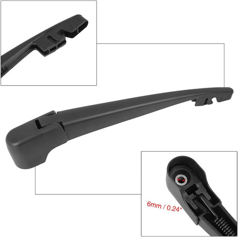 X AUTOHAUX Rear Windshield Wiper Blade Arm Set 305mm 12 Inch for BMW X5 F15 2014 2015 2016 2017 2018...