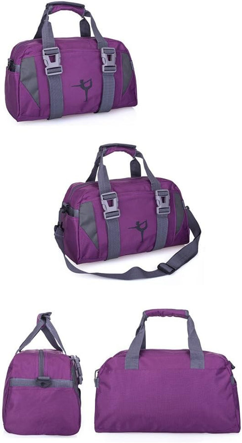 Small/Large Dance Duffle Bag For Girls Sport Gym Bags For Women Yoga Bag (Purple, Small)...
