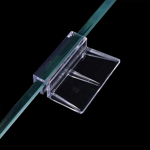 Teensery 8 Pcs Aquarium Glass Cover Clip Clear Acrylic Fish Tank Glass Cover Support Holder Aquarium Lid Clip Clamp for Rimless Aquariums (10 MM)...