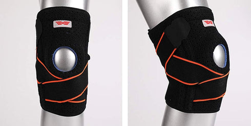 2020 Knee Sleeve, Knee Brace Compression Fit Support for Joint Pain and Arthritis Relief, Improved Circulation Compression - Single?Orange, One Si...
