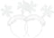 Lurrose 2pcs Christmas Feather Snowflake Headbands Merry Christmas Hairbands Head Boppers Headdress Costume Props for Women Girls Children...
