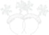 Lurrose 2pcs Christmas Feather Snowflake Headbands Merry Christmas Hairbands Head Boppers Headdress Costume Props for Women Girls Children...