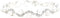 JSEA Womens 4mm Faux Pearl Wave Link Bracelet Silver Tone Rhinestone Bracelets Ladies...