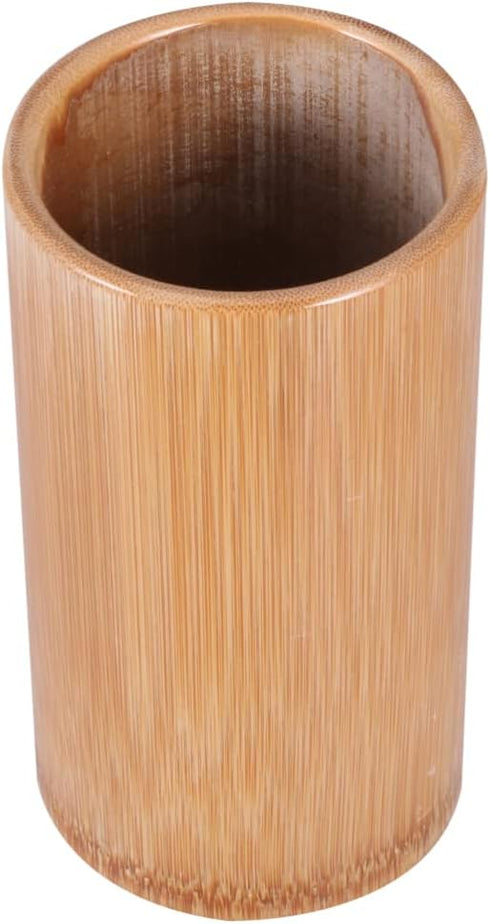 Yardwe Bamboo Utensil Holder Bamboo Wood ,1 PC Wooden utensil Storage Organizer for Cooking Utensils 15CM Kitchen Tool Holder...