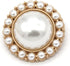 25mm Retro Women Coat Gold Metal Pearl Buttons, for Clothes, Sweaters, Blazer, Suit, Wedding Dress, Handmade DIY Crafts, Sewing Accessories(10pcs ...