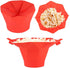 Popcorn Bowl, Popcorn Popper Red Folding Microwave Oven Popcorn Bowl DIY Silicone Popcorn Maker Machine Home Kitchen Tool for Making Popcorn...