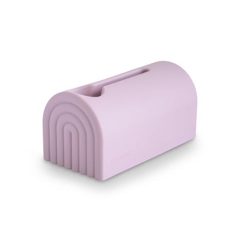 mushie Bath Spout Cover | Soft Silicone Bathtub Faucet Safety Guard for Kids | Universal Fit (Soft Lilac)...