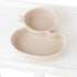 Baby Suction Plate, Silicone Toddler Plate for Kids Baby Weaning Plate Strong Suction Divided Dish with Fork Spoon...