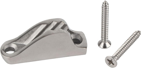 KIMISS Stainless Steel Rope Cleat, Boat Clam Cleat Rope Line Clamp Jam Grip Boat Hardware Parts Sailing Kayak Marine Accessories...