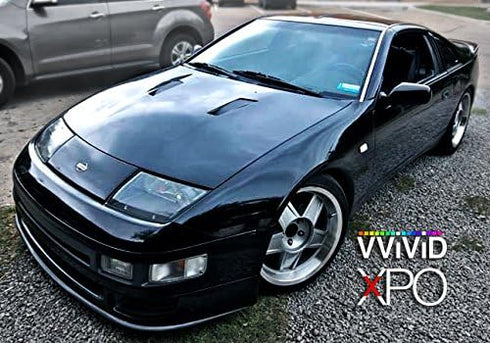 VViViD Black High Gloss Realistic Paint-Like Microfinish Vinyl Wrap Roll XPO Air Release Technology (1ft x 5ft)...