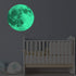 Glow Moon Wall Stickers Luminous Stickers Moon Glow in The Dark for Kid Room Decoration Wall Decals...