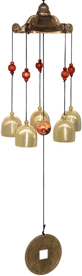 Hooshing Lucky Wind Chimes Tiny Metal Garden Bells Feng Shui Chimes for Home Outdoor Garden Patio Hanging Decor Gift...